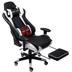 Nokaxus Gaming Chair Large Size High-back Ergonomic Racing Seat